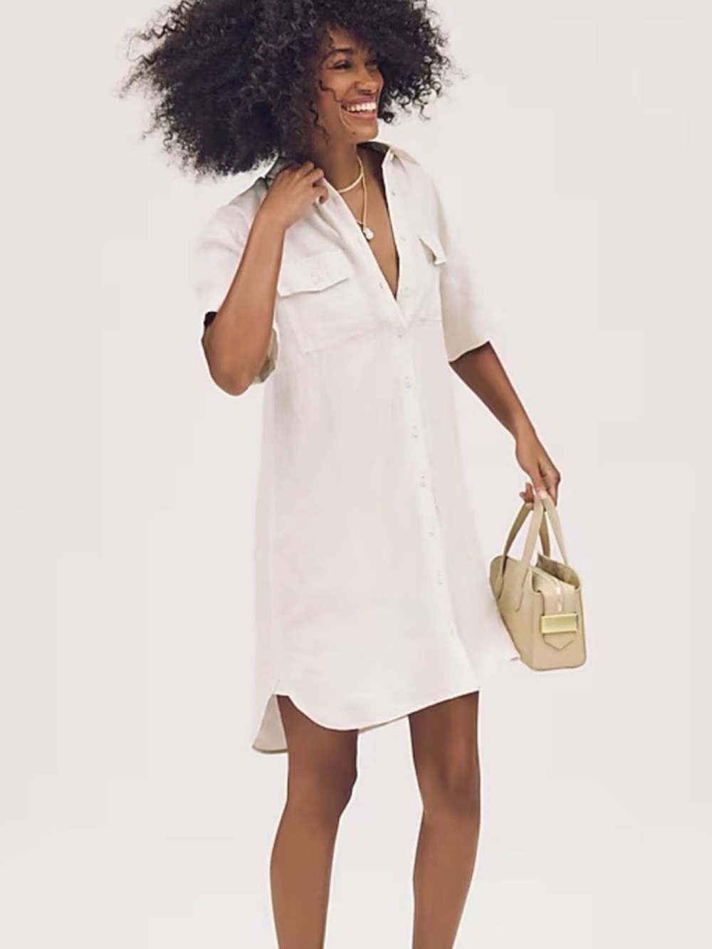 J.Crew Linen Utility Dress